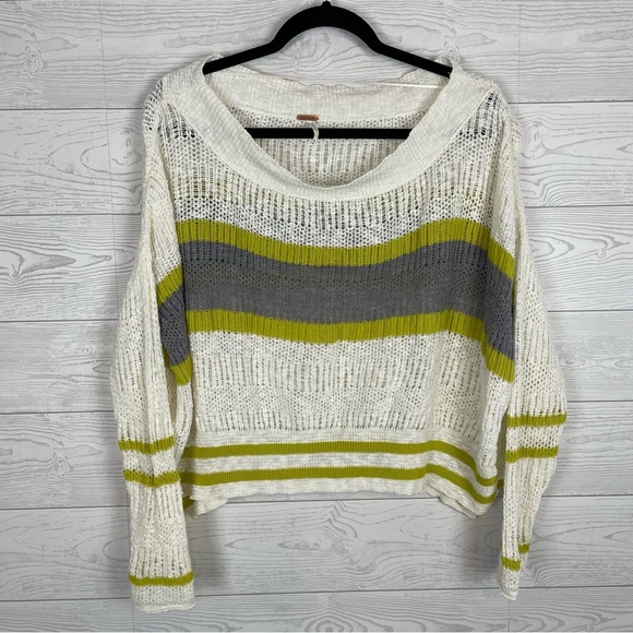 Free People Knit Blouse Size Medium - Picture 1 of 6